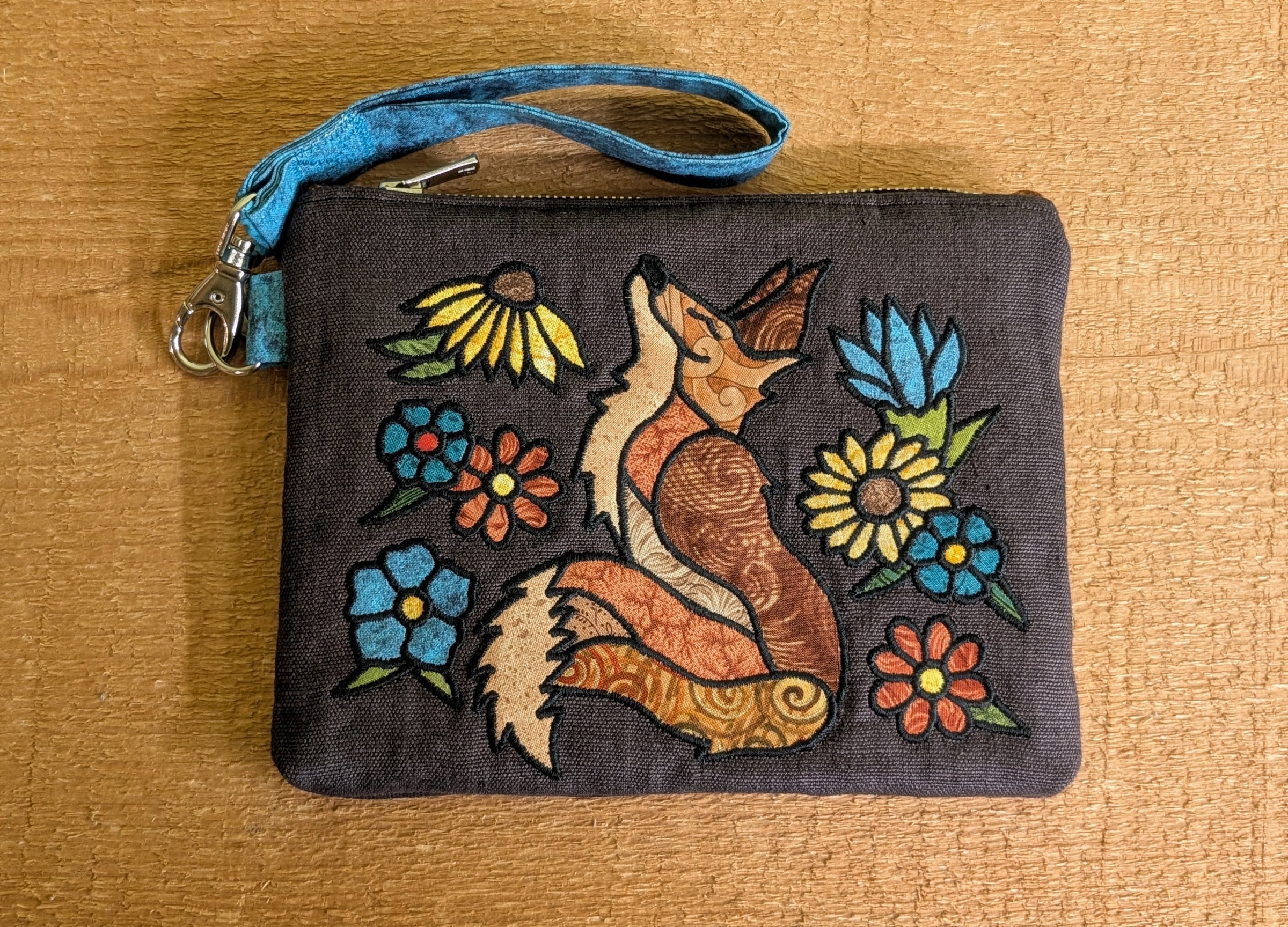 Fox and Flowers Wristlet | Ripple's Thought Jewels